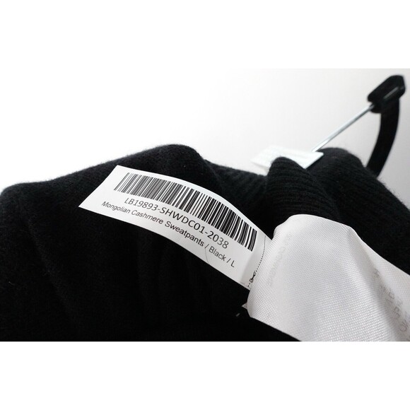 New Quince Women’s Black Mongolian Cashmere Sweatpants Size L 0686 - Picture 7 of 9